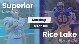 Matchup: Superior  vs. Rice Lake  2019