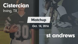 Matchup: Cistercian High vs. st andrews 2016