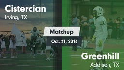 Matchup: Cistercian High vs. Greenhill  2016