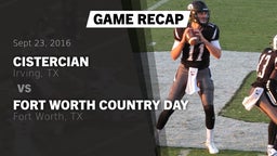 Recap: Cistercian  vs. Fort Worth Country Day  2016