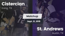 Matchup: Cistercian High vs. St. Andrews  2018