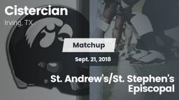 Matchup: Cistercian High vs. St. Andrew's/St. Stephen's Episcopal 2018