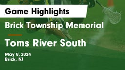 Brick Township Memorial  vs Toms River South  Game Highlights - May 8, 2024