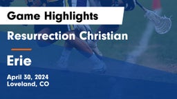 Resurrection Christian  vs Erie  Game Highlights - April 30, 2024