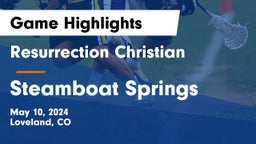 Resurrection Christian  vs Steamboat Springs  Game Highlights - May 10, 2024
