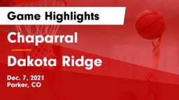Chaparral  vs Dakota Ridge Game Highlights - Dec. 7, 2021