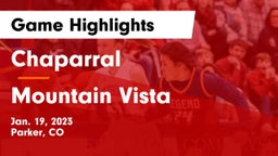 Chaparral  vs Mountain Vista  Game Highlights - Jan. 19, 2023