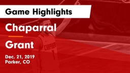 Chaparral  vs Grant  Game Highlights - Dec. 21, 2019