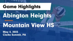 Abington Heights  vs Mountain View HS Game Highlights - May 4, 2023