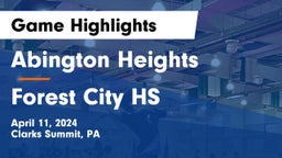 Abington Heights  vs Forest City HS Game Highlights - April 11, 2024