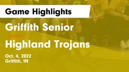 Griffith Senior  vs Highland Trojans Game Highlights - Oct. 4, 2022