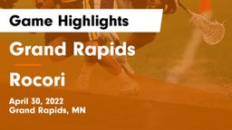 Grand Rapids  vs Rocori  Game Highlights - April 30, 2022
