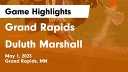 Grand Rapids  vs Duluth Marshall Game Highlights - May 1, 2023