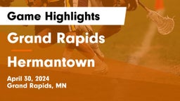 Grand Rapids  vs Hermantown  Game Highlights - April 30, 2024