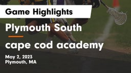 Plymouth South  vs cape cod academy Game Highlights - May 2, 2023