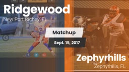 Matchup: Ridgewood High vs. Zephyrhills  2016