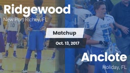 Matchup: Ridgewood High vs. Anclote  2016