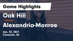 Oak Hill  vs Alexandria-Monroe  Game Highlights - Jan. 23, 2021