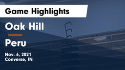 Oak Hill  vs Peru  Game Highlights - Nov. 6, 2021