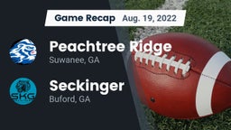 Recap: Peachtree Ridge  vs. Seckinger  2022