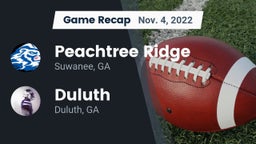Recap: Peachtree Ridge  vs. Duluth  2022