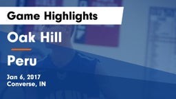 Oak Hill  vs Peru  Game Highlights - Jan 6, 2017
