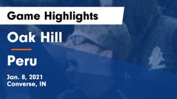 Oak Hill  vs Peru  Game Highlights - Jan. 8, 2021