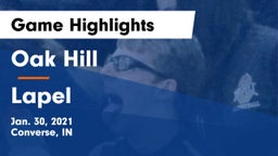 Oak Hill  vs Lapel  Game Highlights - Jan. 30, 2021