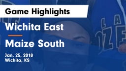 Wichita East  vs Maize South  Game Highlights - Jan. 25, 2018