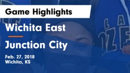 Wichita East  vs Junction City  Game Highlights - Feb. 27, 2018
