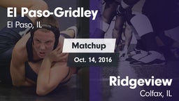 Matchup: El Paso-Gridley vs. Ridgeview  2016