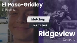 Matchup: El Paso-Gridley vs. Ridgeview  2017