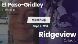 Matchup: El Paso-Gridley vs. Ridgeview  2018