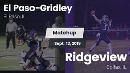 Matchup: El Paso-Gridley vs. Ridgeview  2019