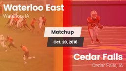 Matchup: Waterloo East High vs. Cedar Falls  2016