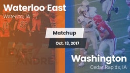 Matchup: Waterloo East High vs. Washington  2017