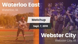 Matchup: Waterloo East High vs. Webster City  2018
