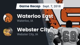 Recap: Waterloo East  vs. Webster City  2018