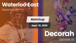 Matchup: Waterloo East High vs. Decorah  2020
