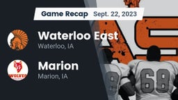 Recap: Waterloo East  vs. Marion  2023