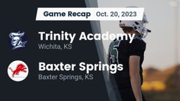 Recap: Trinity Academy  vs. Baxter Springs   2023