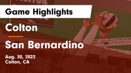 Colton  vs San Bernardino  Game Highlights - Aug. 30, 2022