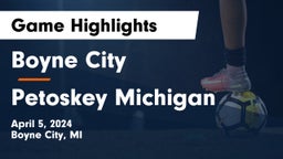 Boyne City  vs Petoskey Michigan Game Highlights - April 5, 2024