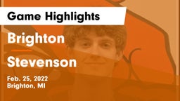 Brighton  vs Stevenson  Game Highlights - Feb. 25, 2022