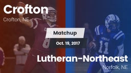 Matchup: Crofton  vs. Lutheran-Northeast  2017