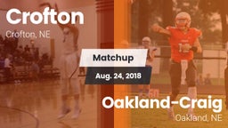 Matchup: Crofton  vs. Oakland-Craig  2018