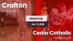 Matchup: Crofton  vs. Cedar Catholic  2018