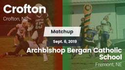 Matchup: Crofton  vs. Archbishop Bergan Catholic School 2019