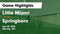 Little Miami  vs Springboro  Game Highlights - July 20, 2023
