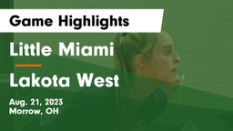 Little Miami  vs Lakota West  Game Highlights - Aug. 21, 2023
